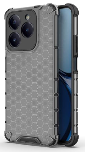 Image of Glasgow Back Case Cover Compatible with [ Realme C63 / Narzo N63 ] (Stylish Design) - Black