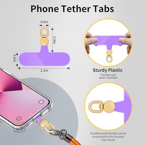 Onglet d'attache de téléphone, 10 pièces patch universel de cordon de téléphone sans transparent - Photo 59 sur 104