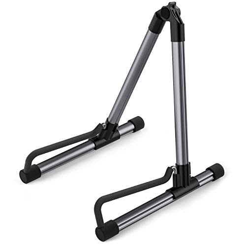 Donner DS-1 Gray Folding Guitar Stand for Acoustic Electric Classical Bass Guitar,Travel Guitar