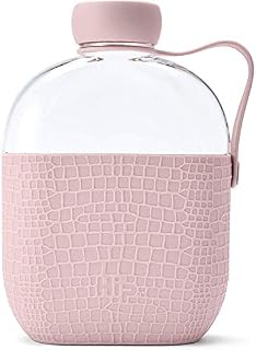 Hip Water Bottle I Leak Proof, Reusable and Durable Travel Flask, 22oz/650ml, Dusty Pink, HIP1003