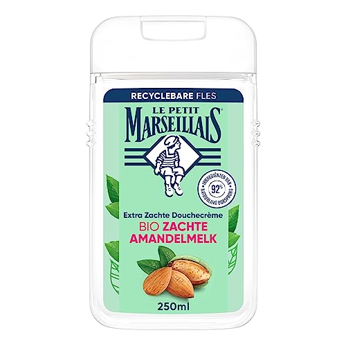 Le Petit Marseillais crema de ducha extra suave leche de almendras, dermatológicamente probada y pH neutro para la piel 12x250ml