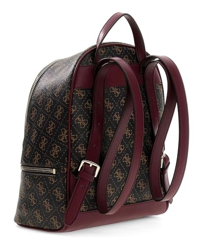 Sac à dos GUESS Follie Travel Small marron foncé, la maroquinerie au design logo exclusif