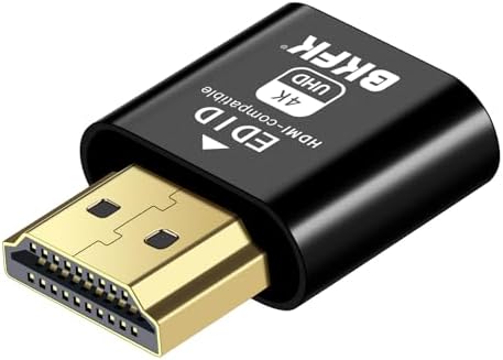 1 Pack HDMI Dummy Plug 4K@60Hz, 2K@60Hz EDID Emulator