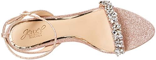 Jewel Badgley Mischka Ojai Crystal Adorned Sculpted Stilettos Rose Gold | Image 4