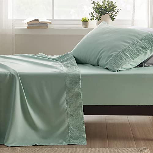 Bedsure Twin Sheets Set - Soft 1800 Twin Bed Sheets For Boys And Girls, 3 Pieces Hotel Luxury Mint Green Sheets Twin, Easy Care Polyester Microfiber Cooling Bed Sheet Set #TOP12