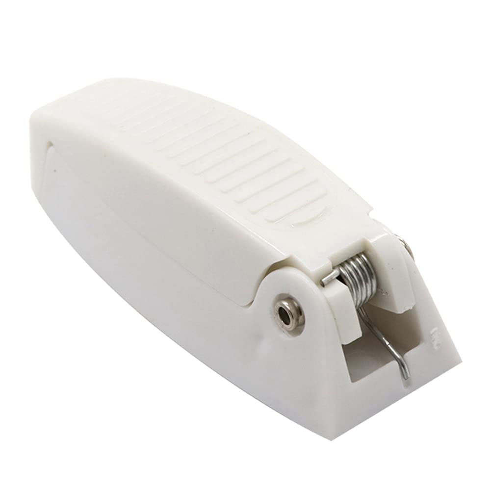 EMagTech Fermo Porta Per Camper – 4 Clip In ABS Per Armadi E Porte, Bianco - 3