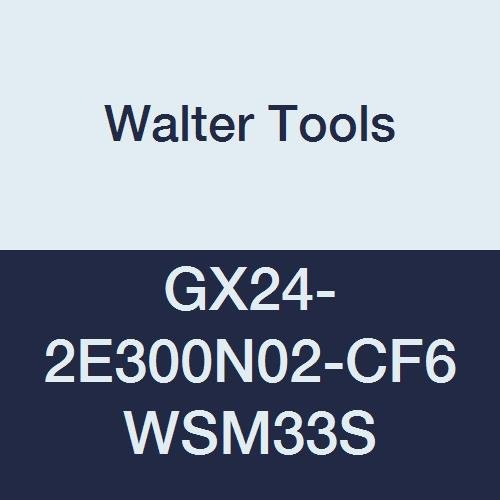 GX24-2E300N02-CF6 WSM33S Carbide Tiger-Tec Grooving Indexable Turning Insert, 0.008" Corner Radius (Pack of 10)