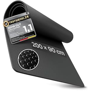 NEOLYMP Bodenschutzmatte Fitnessgerät (200 x 90 cm) - Laufband Matte 8mm Dicke - langlebig, rutschfest & stoßdämpfend - Fitness Unterlegmatte für Crosstrainer - Gymnastikmatte, Fitnessmatte