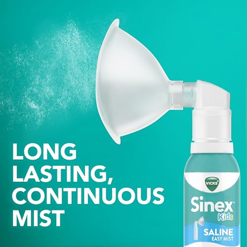 image for Vicks Sinex Kids Saline Easy Mist, Drug Free Saline, Ages 1 Month+, Ge