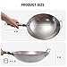 COUNER Traditional Carbon Steel Wok, Hand Hammered Wok Pan with Wooden and Steel Helper Handle, Chinese Woks and Stir Fry Pans (Classic pattern-14