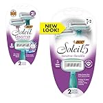 BIC Soleil Sensitive Advanced Women's Disposable Razors with 5 Blades, Designed for a Closer Shave,Gift for Women, 2-Pack - Image 3