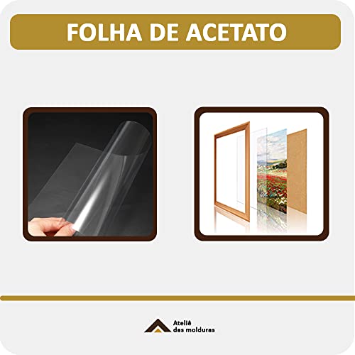 Acetato A3 Transparente 29,7x42 Cm 20 Micras 10 Folhas