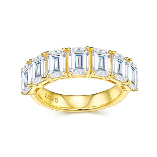 TUSRORSU 4.2CTTW ���A�b�T�i�C�g�G�^�j�e�B�����O �����p D �J���[ VVS1 �N�����e�B �▭�ȃG�������h�J�b�g �_�C�������h�o���h�����O 925�X�^�[�����O�V���o�[ �S�[���h �����w�� �T�C�Y5-9, 5, �V���o�[, ���A�T�i�C�g