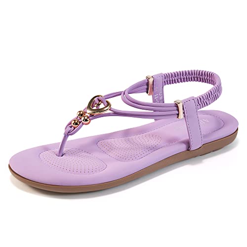 Women's Summer Sandals Beach Bohemian Beaded Ankle Walking Strap Casual Flip Flops Ladies Sexy Flats Comfortable Shoes #TOP27