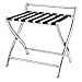 Porte-Bagages De Chambre, Porte-Bagages Pliant en Acier Inoxydable De Chambre D'hôtel, Porte-Bagages, Rayonnage, Valise, Sac À Dos (Color : 1pack, Size : 62 * 46 * 61cm)
