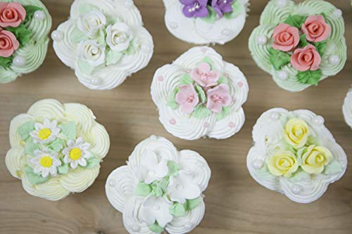 Global Sugar Art Daisy Sugar Cake Flowers White, Unwired, 18 Count By Chef Alan Tetreault. #TOP4