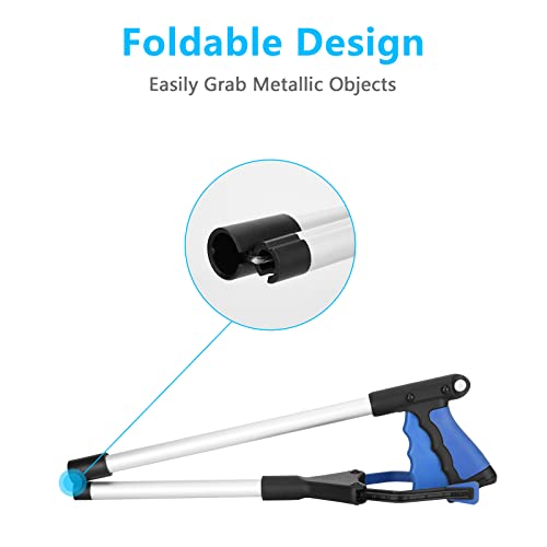 Grabber Reacher Tool-2 Pck, 32" Long Foldable Claw Grabber, Pick Up Stick Grabber, Reacher Grabber Pickup Tool, Trash Picker Upper Grabber, Litter Picker, Garden Nabber, Arm Extension #TOP4