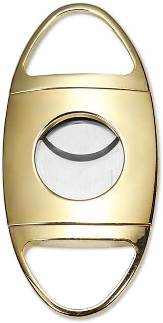 JDIME Varied Style Cigar Cutter Premium Metal Edge Handheld Smoke Tool(Silver)