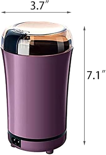 Miniatura 2 de Molinillo de café eléctrico, molinillo automático de granos de café con hoja inoxidable, molinillo de especias portátil con control de un solo toque