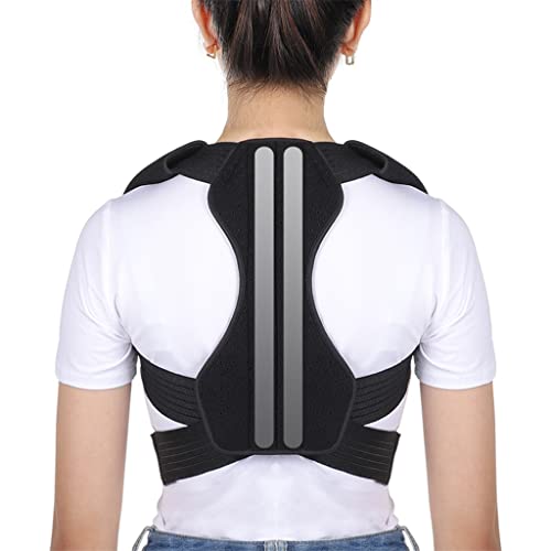Correcteur kyphosis back support et courroie de correction à double plaque noir M