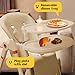 6-in-1 Convertible High Chair with Rocker | Baby High Chair for Newborn to Toddler (0-3 Years) | Adjustable, Foldable & Easy-Clean with Dishwasher Safe Tray & Tool-Free Assembly, Brown