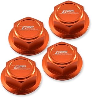 Aluminum Wheel Lock For Arrma 1:5 KRATON 8S BLX/OUTCAST 8S BLX/KRATON EXB Roller - 4Pc Set Orange