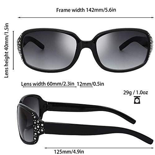 Polarized Trendy Classic Women Hot Fashion Rhinestones Sunglasses - Exquisite Packaging2