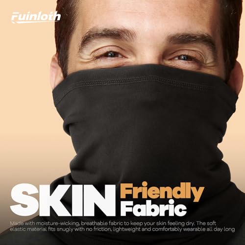Fuinloth Neck Gaiter, 6 Pack Cooling UV Protection Bandana Face Mask Gator Scarf for Men Women - Image 3