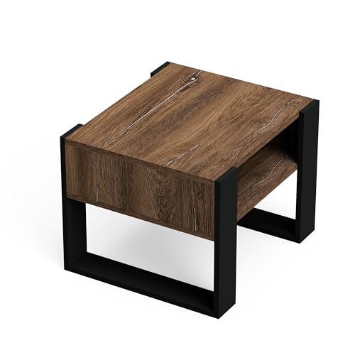 MAT-HAUS Furniture and home decor Cora - Mesa de centro de madera de 65 cm, estructura simple, sólida y estable