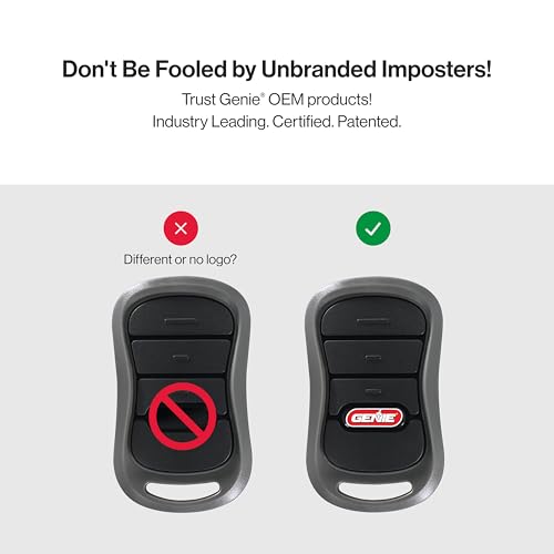 Image of Genie Authentic G3T-R 3-Button Intellicode Garage Door Opener Remote with, Works only on Genie openers, (Pack of 6)