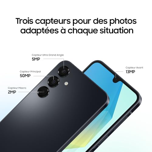 Samsung Galaxy A16 Smartphone Android Déverrouillé Écran 6 7" Batterie 5000 mAh Version FR - vue 6
