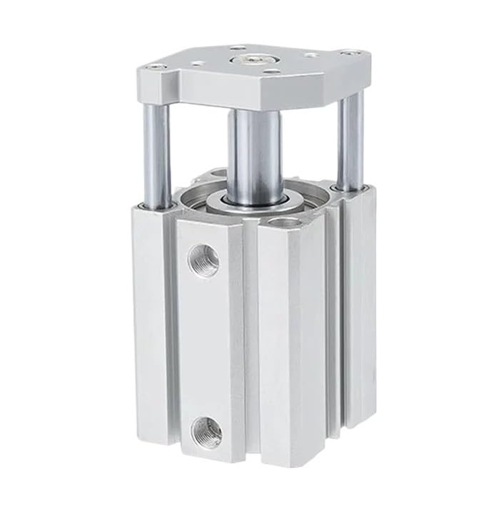 Vérin 3 axes à tige guidée double effet 30mm actionneur pneumatique ultra-fin sans aimant