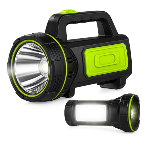 NIANPU Ultra-Bright LED Rechargeable Torch 1000LM Handheld Flashlight 1200mAh 2 Modes Compact & Waterproof (IPX5) Perfect for Camping Outdoor Activities & Emergency Use