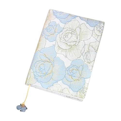 Protège-carnet de notes extensible bleu Qianly idéal pour protéger vos livres de poche en voyage