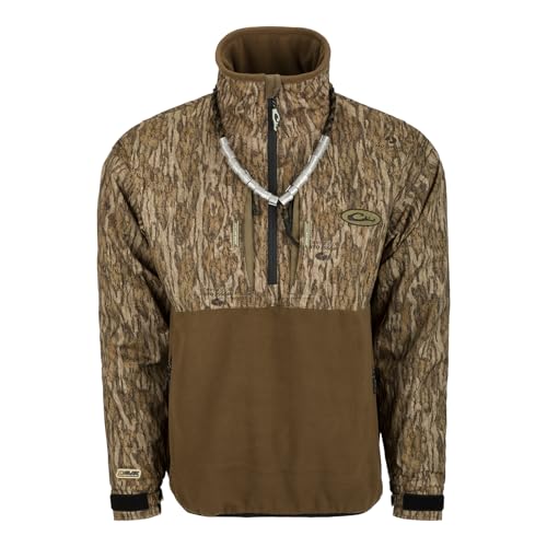 Drake Waterfowl Guardian Flex Fleece Eqwader 1/4 Zip Bottomland 3Xlarge