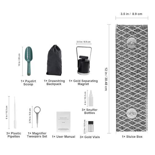 Kit extraction d'or extérieur anti-perte avec fioles et écluse - 7