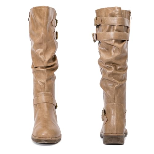 Image of Luoika Women's Extra Wide Calf Knee-High Boots