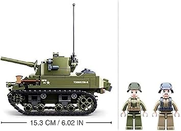 Sluban M38-B0856 WWII-m5 Light Tank