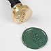 UNIQOOO Rosemary Botanical Twig Green Plants Wax Seal Stamp for Wedding, Great for Cards Envelopes, Invitations, Wine Packages, Snail Mails, Letter Sealing, Gift Ideas for Bride, Friends, Lover