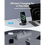 Anker MagSafe Charger Compatible, MagGo 3-in-1 Charging Station, Qi2 Certified 15W Magnetic Wireless Charger Dock Stand, For iPhone16/15/14/13/12 Series, Apple Watch,AirPods,and More(Adapter Included) - Image 5