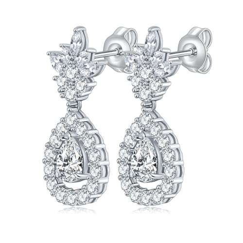 Boucles d'oreilles en Argent 925 en forme de goutte, le cadeau de mariage idéal