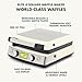 GreenPan Elite 4-Square Belgian & Classic Waffle Maker,Healthy Ceramic Nonstick Dishwasher Safe Plates, Adjustable Shade/Crunch Control, Wont Overflow, Easy Cleanup Breakfast, PFAS-Free, White