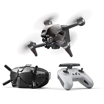 DJI Combo FPV (Gx:liV2), Quadricóptero UAV Drone Visão em Primeira Pessoa com Câmera 4K, Modo S de Voo, Super Wide FOV de 150°, Transmissão HD de Baixa Latência, Freio de Emergência e Hover