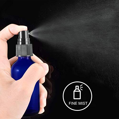 Glass Spray Bottle, YULEER 1oz Spray Bottles for Cleaning Solutions, Hair, Essential Oils, for Home use, for travel, Pack of 24