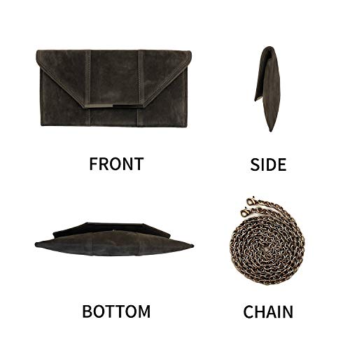 Image of JNB Faux Microsuede Envelope Clutch