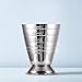 Homestia Stainless Steel Measuring Cup, 2.5 oz, 75 ml, Cocktail Jiggers, Multi-Unit Measure, Cocktail Drinking Measuring Jigger for Bartending Bar (Silver)