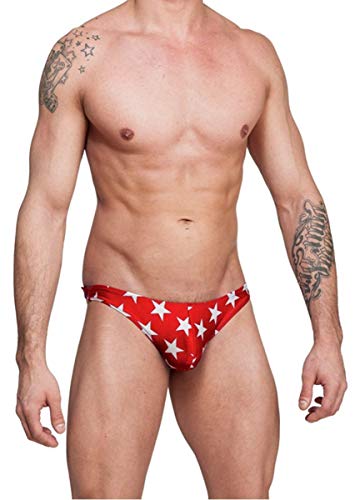 Gary Majdell Sport Mens Unique Print Contour Pouch Thong Swimsuit