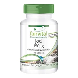 Jodium tabletten 150mcg (van kaliumjodide) – VEGAN – 180 jood tabletten