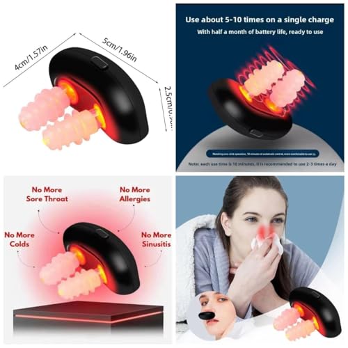 Dangfly Red Light Nasal Therapy Device, Portable RespiRelief Red Light Therapy Instrument for Nose,Nomorecolds Respi-Relief Nasal Soothing Device