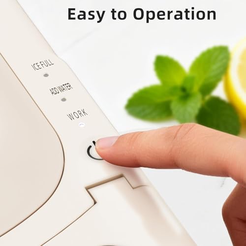 Image of Antarctic Star Portable Countertop Ice Maker with Self-Cleaning, 18Lbs /24H, One-Touch Operation, Ice Scoop for Home, Kitchen, Office(White)